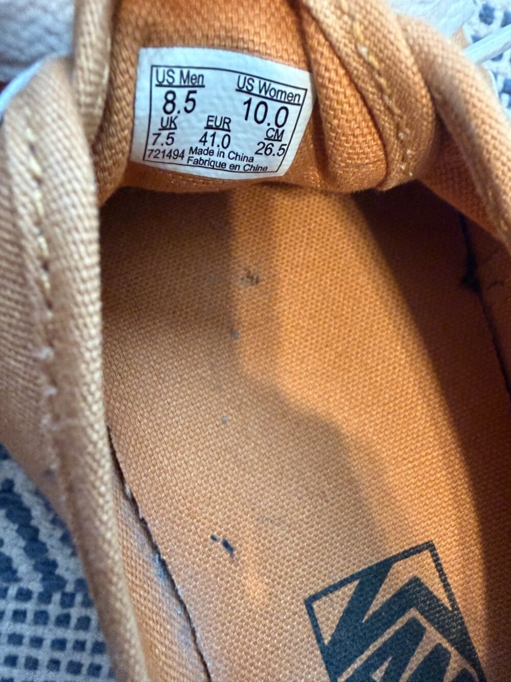 Yellow Vans Lace-Up Sneakers | Women’s 10 / Men’s 8.5 - Picture 7 of 8